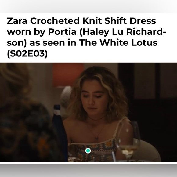 Zara Crocheted Mini Dress | As Seen On 📺The White Lotus - Picture 9 of 10